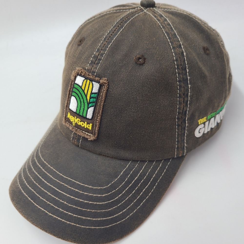 AgriGold Hat Adjustable‎ K-Products Brown The New Giants Farm Waxed Cotton Men